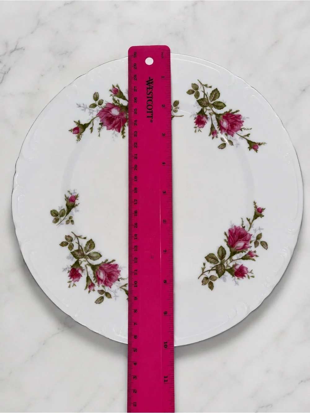 18 Pc Bond Ware Pompadour Rose Fine China Japan Dinnerware Set Gold Trim
